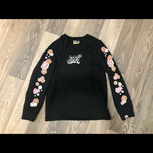 Bape ladies flower long sleeve tee